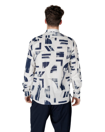 Antony Morato Blue Viscose Shirt