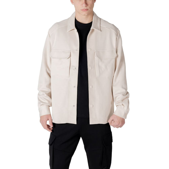 Antony Morato Cream Cotton Sweatshirt