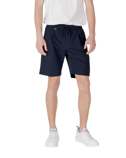 Antony Morato Blue Polyester Bermuda Shorts