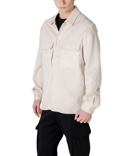 Antony Morato Cream Cotton Sweatshirt