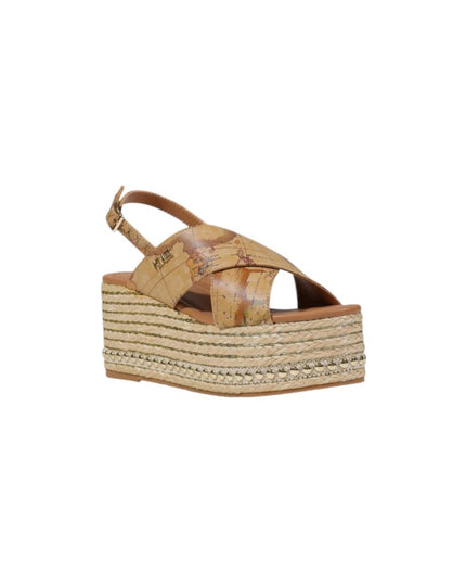 Alviero Martini Prima Classe Beige Polyethylene Platform Sandals