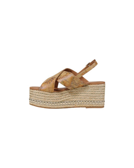 Alviero Martini Prima Classe Beige Polyethylene Platform Sandals