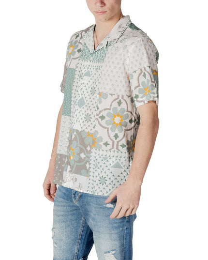 Antony Morato Green Viscose Shortsleeve Shirt