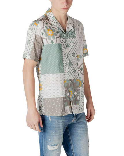 Antony Morato Green Viscose Shortsleeve Shirt