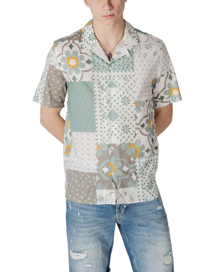 Antony Morato Green Viscose Shortsleeve Shirt