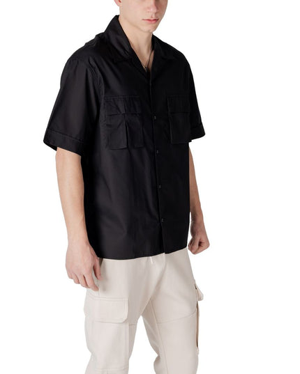 Antony Morato Black Lyocell Shortsleeve Shirt