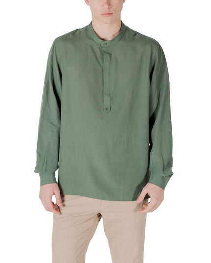 Antony Morato Green Lyocell Shirt