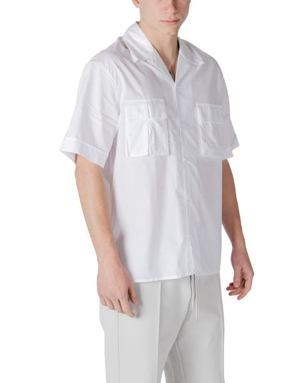 Antony Morato White Lyocell Shortsleeve Shirt