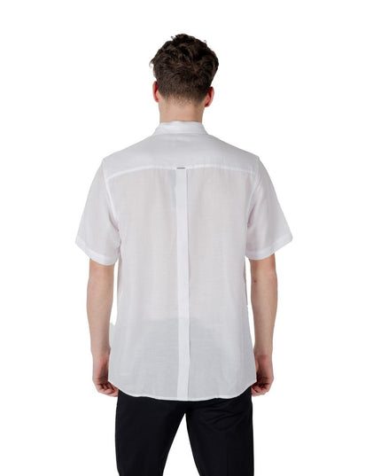 Antony Morato White Lyocell Shortsleeve Shirt