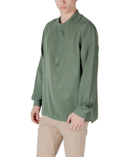 Antony Morato Green Lyocell Shirt