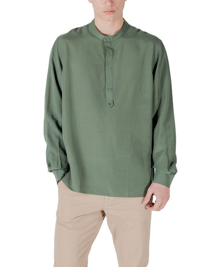 Antony Morato Green Lyocell Shirt