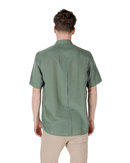 Antony Morato Green Lyocell Shortsleeve Shirt