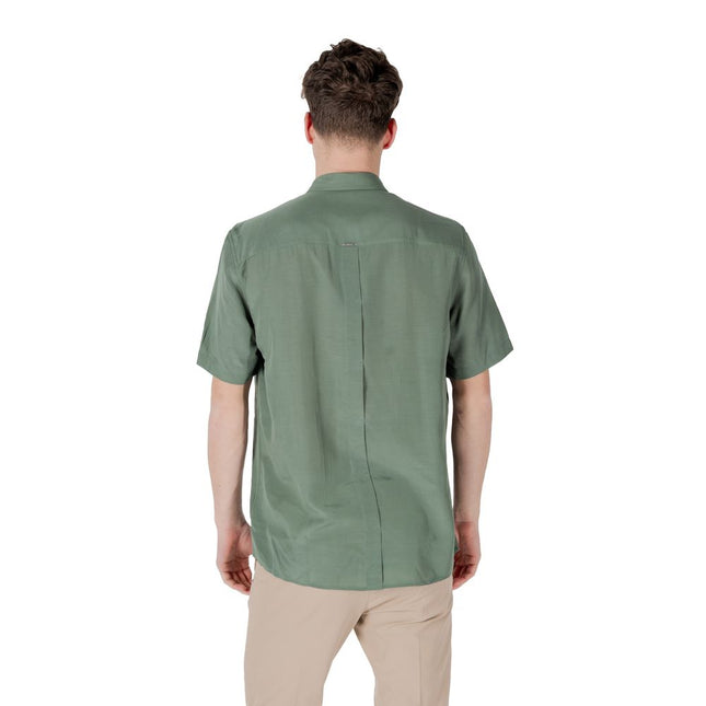Antony Morato Green Lyocell Shortsleeve Shirt