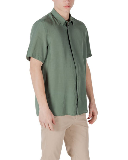 Antony Morato Green Lyocell Shortsleeve Shirt