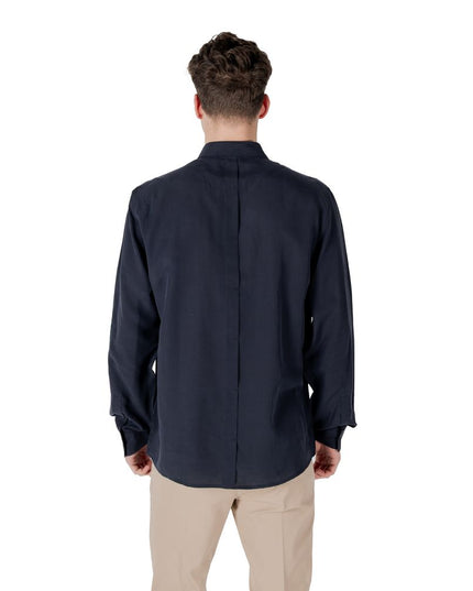 Antony Morato Blue Lyocell Shirt