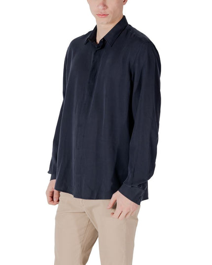 Antony Morato Blue Lyocell Shirt