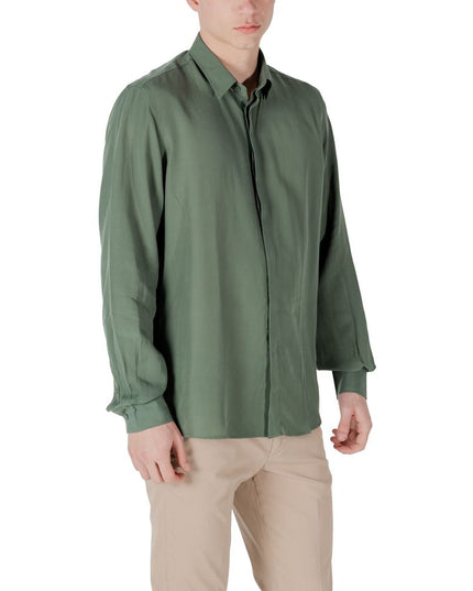 Antony Morato Green Lyocell Shirt