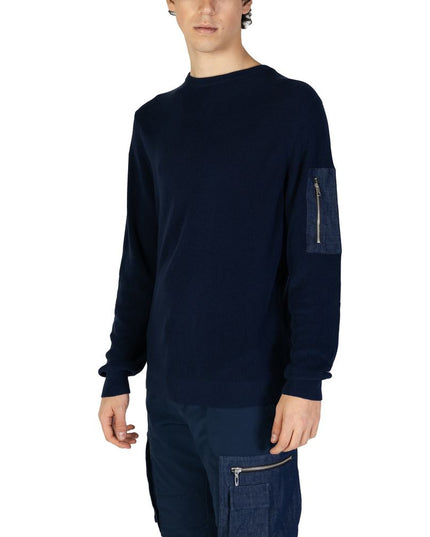 Antony Morato Blue Cotton Sweatshirt