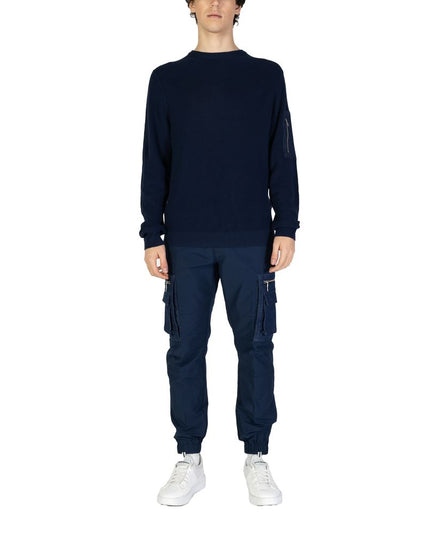 Antony Morato Blue Cotton Sweatshirt