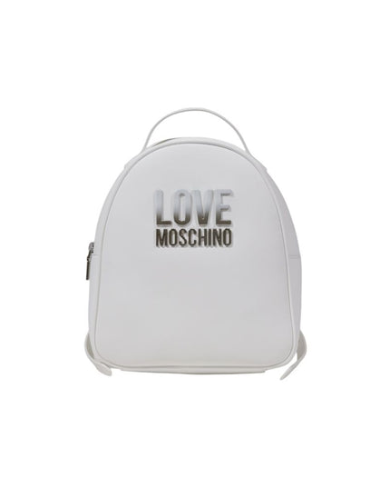 Love Moschino White Polyethylene Backpack