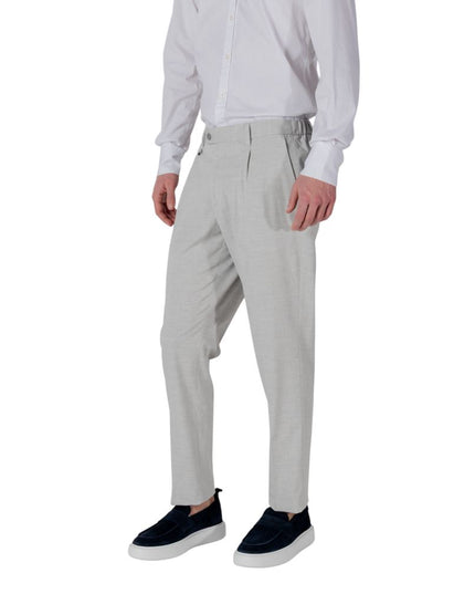 Antony Morato Gray Polyester Dress Pants