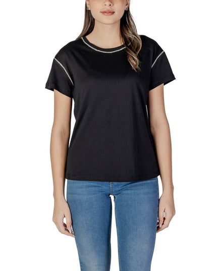 Liu Jo Black Cotton T-Shirt