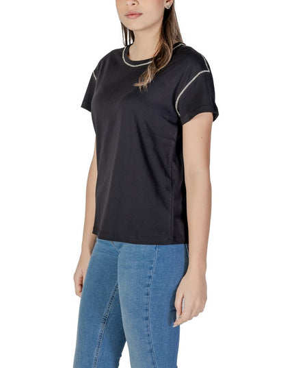 Liu Jo Black Cotton T-Shirt