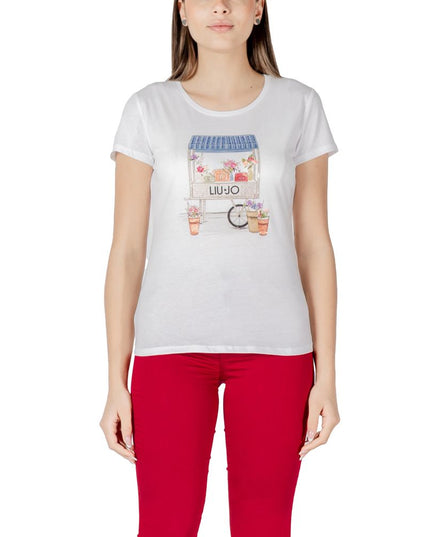 Liu Jo Bicolor Cotton T-Shirt