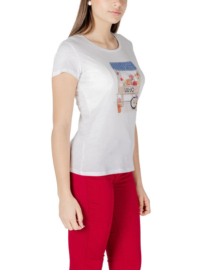Liu Jo Bicolor Cotton T-Shirt