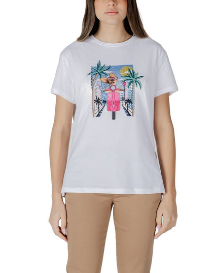 Liu Jo White Cotton T-Shirt