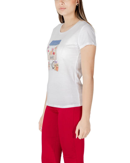 Liu Jo Bicolor Cotton T-Shirt