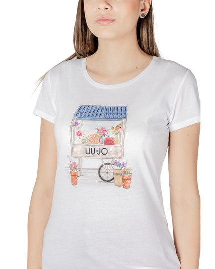 Liu Jo Bicolor Cotton T-Shirt