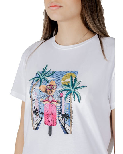 Liu Jo White Cotton T-Shirt