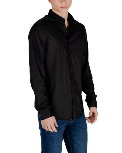 Armani Exchange Black Lyocell Shirt
