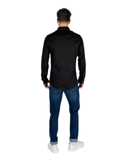 Armani Exchange Black Lyocell Shirt