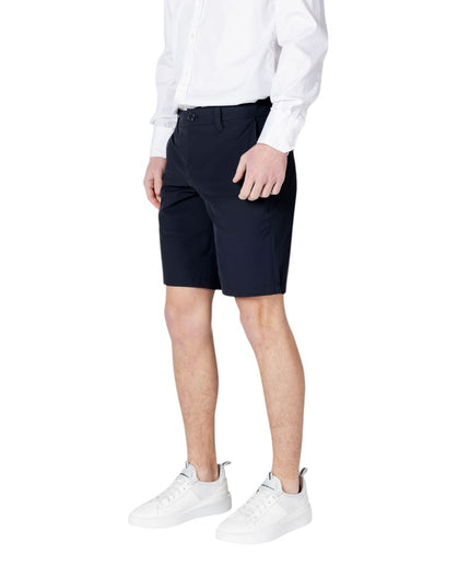 Armani Exchange Blue Polyamide Bermuda Shorts