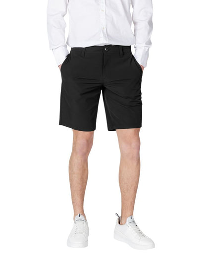 Armani Exchange Black Polyamide Bermuda Shorts