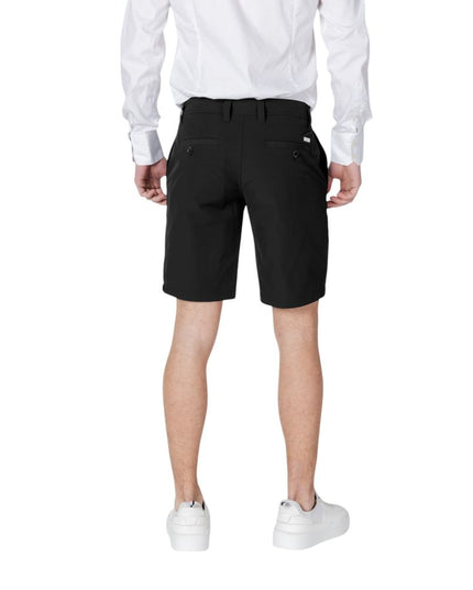 Armani Exchange Black Polyamide Bermuda Shorts