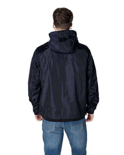 Armani Exchange Blue Polyamide Shell Jacket