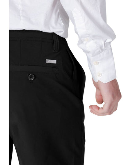 Armani Exchange Black Polyamide Bermuda Shorts