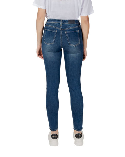 Armani Exchange Blue Cotton Skinny Jean