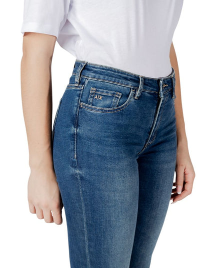 Armani Exchange Blue Cotton Skinny Jean
