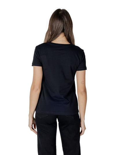 Armani Exchange Black Cotton Long Sleeve T-Shirt