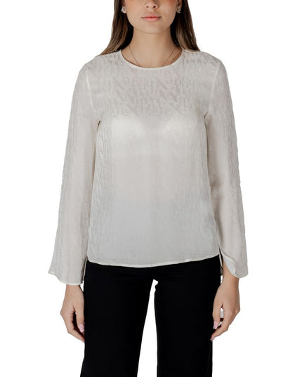 Armani Exchange Cream Viscose Blouse