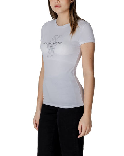 Armani Exchange White Cotton T-Shirt