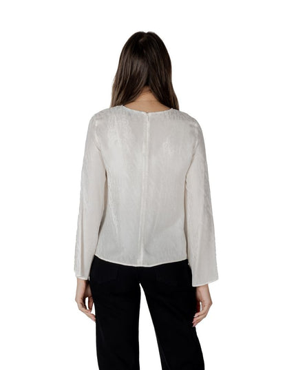 Armani Exchange Cream Viscose Blouse
