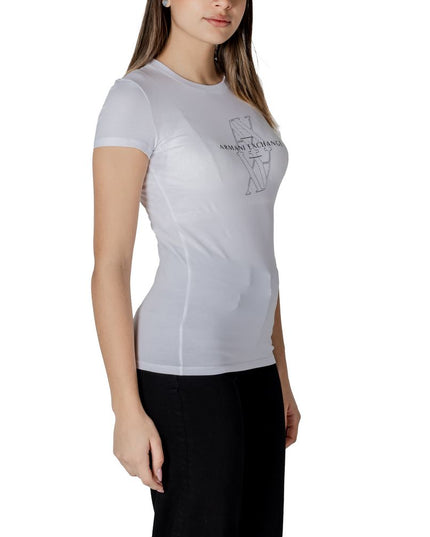Armani Exchange White Cotton T-Shirt