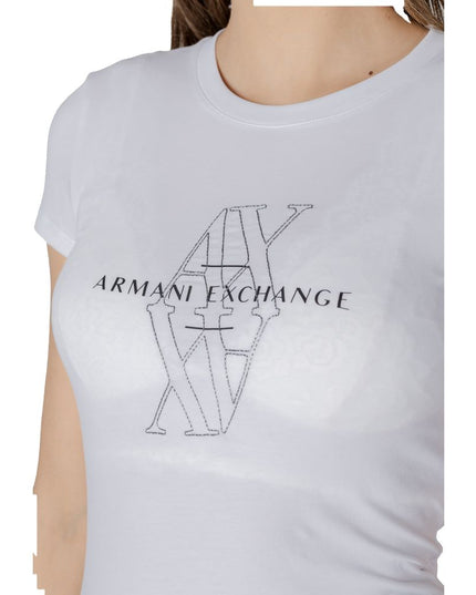 Armani Exchange White Cotton T-Shirt