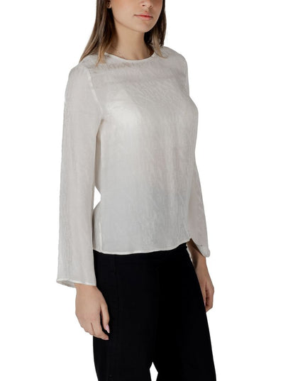 Armani Exchange Cream Viscose Blouse