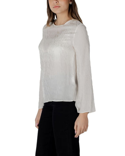 Armani Exchange Cream Viscose Blouse